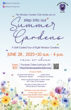 Windsor Garden Club "Step Into Our Summer Gardens" Garden Tour