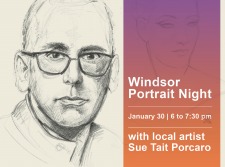 Portrait Sketch night with local artist Sue Tait Porcaro